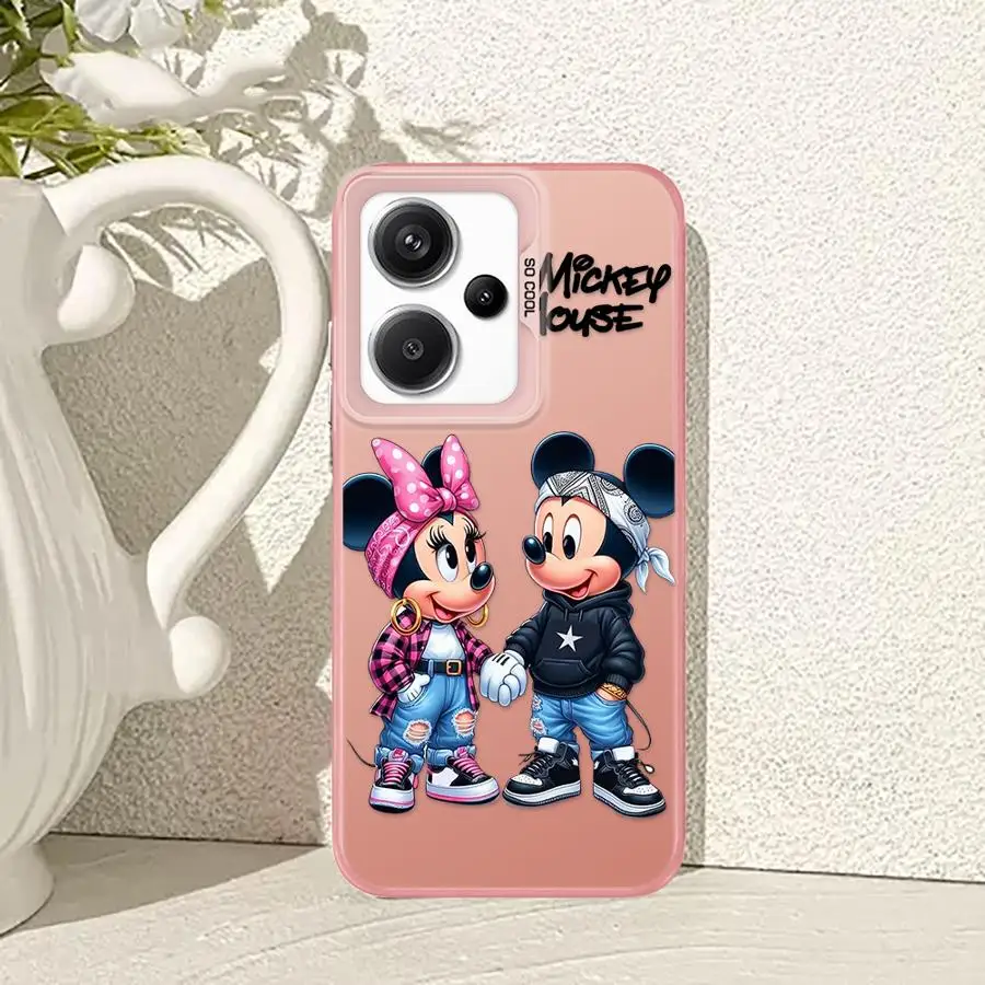 

Soft Cover Phone Case for Xiaomi Redmi Note 10 11 10S 13 Pro + 12Pro 11S 14 12S 12 14Pro+ Disney Mickey Minnie Mouse