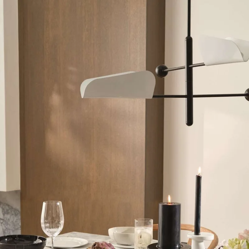 

Modern retro creative fashionable adjustable multi-piece chandelier living dining conference model