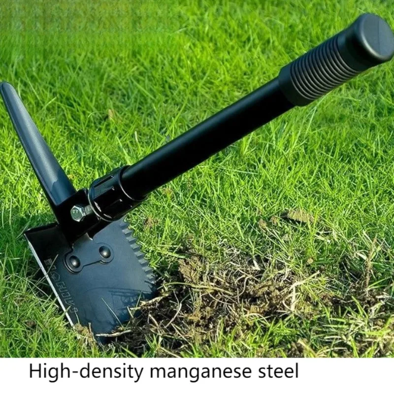 

Outdoor Folding Portable Shovel Thicken Multifunctional Mountaineering Shovel Survival Self Defense Camping Hiking Tools