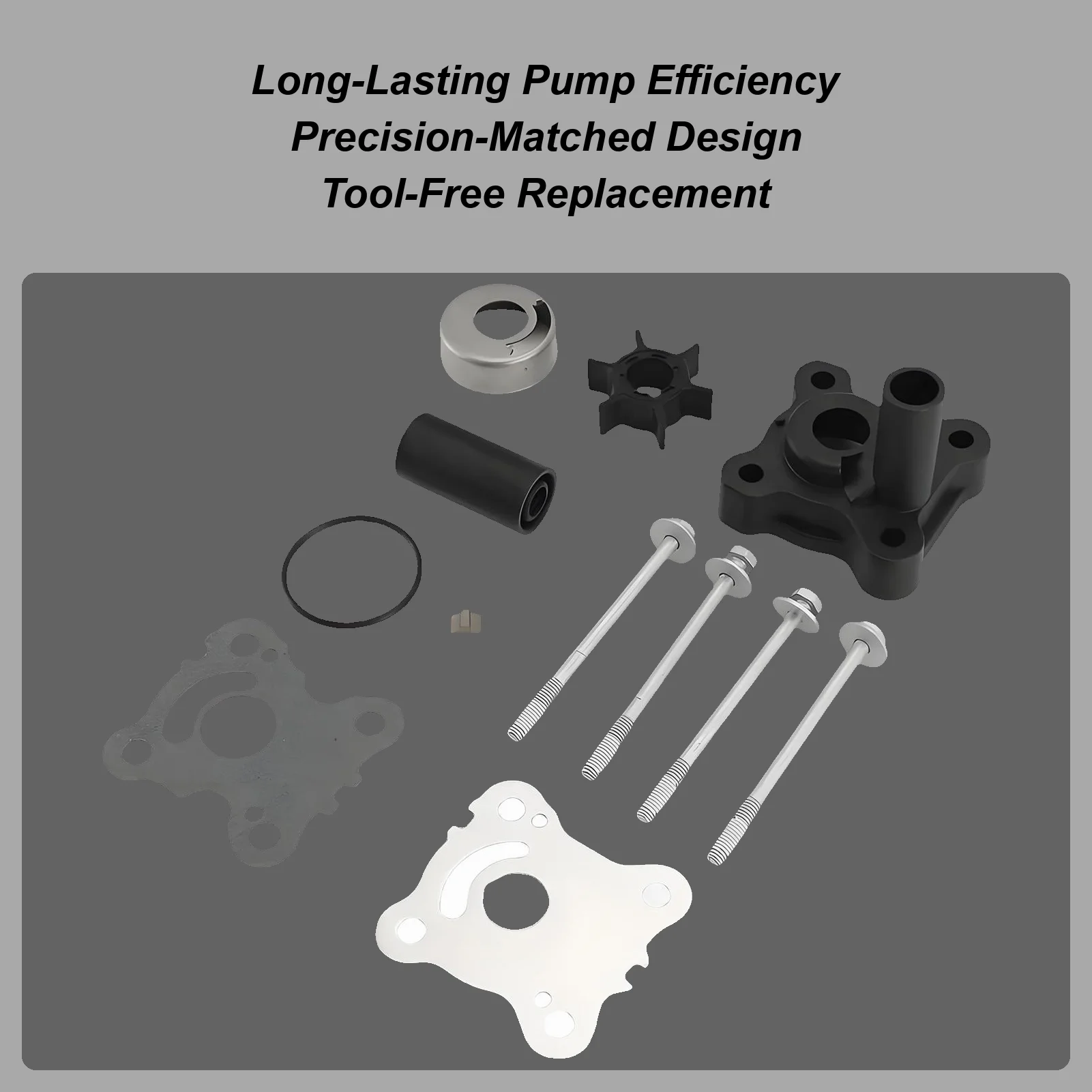 

Для подвесных моторов Honda 06193-ZW9-A32 BF8D BF9.9D 15D 20D 4T 8-20HP Ремонт крыльчатки насоса Прочный быстрый ремонт морского двигателя