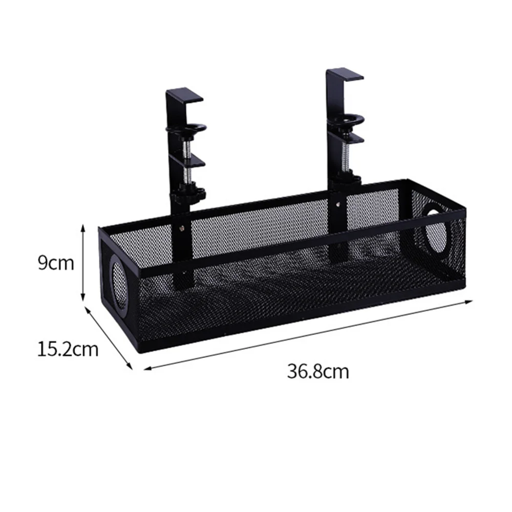 Under Desk Cable Management Box Tray Under Table Cord Management Organizer Cable Tray Home Office Wire Organizer Basket