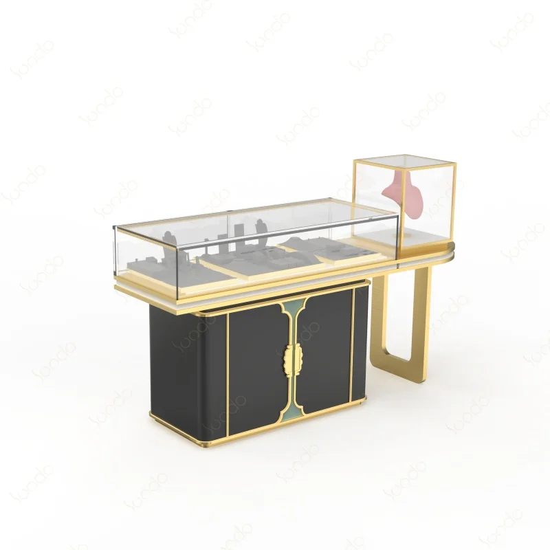 custom，3D panoramic design modern Jewelry cabinets pull out cabinet organizer Freestanding jewellery kiosk