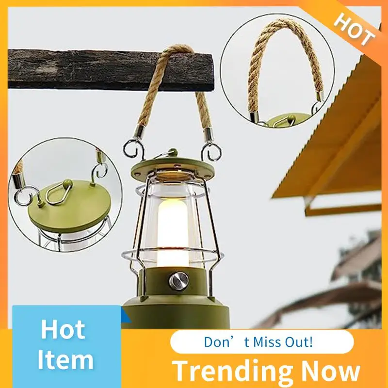 

CMHI-Multifunctional Retro Camping Lamp Camping Lamp Atmosphere Stepless Dimming Horse Lamp Charging Dual-Purpose