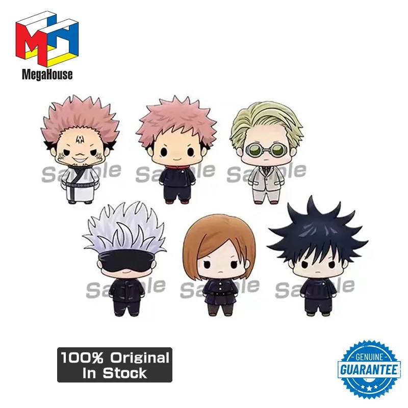 

Genuine Original Megahouse 5cm Anime Jujutsu Kaisen Chokorin Mascot Gojo Satoru Nanami Kento Q Verision Kawaii Figures Toy Model