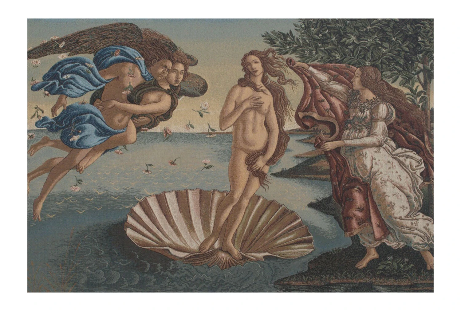 Boticelli's Birth of Venus Tapestry - Belgium Made, Medieval Renaissance Art