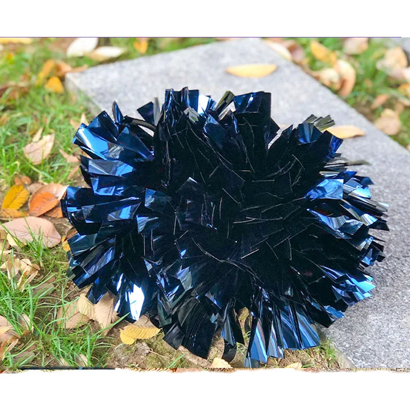 Metallic Navy,custom cheerleader Pom pom,pick size,one pair