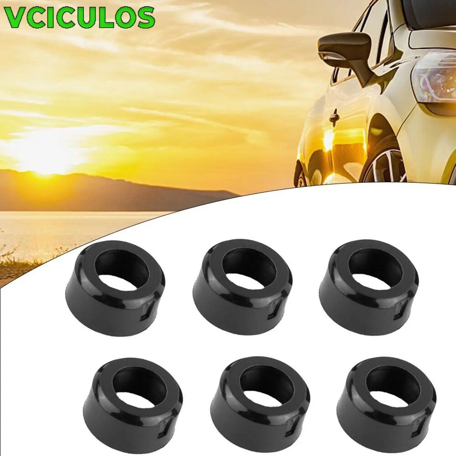 

6pcs Fuel Injector Seal Adaptor F77Z-9G512-AA for FORD Ranger Explorer Mustang 4.0L Engine Car Repair Accessories Replacement
