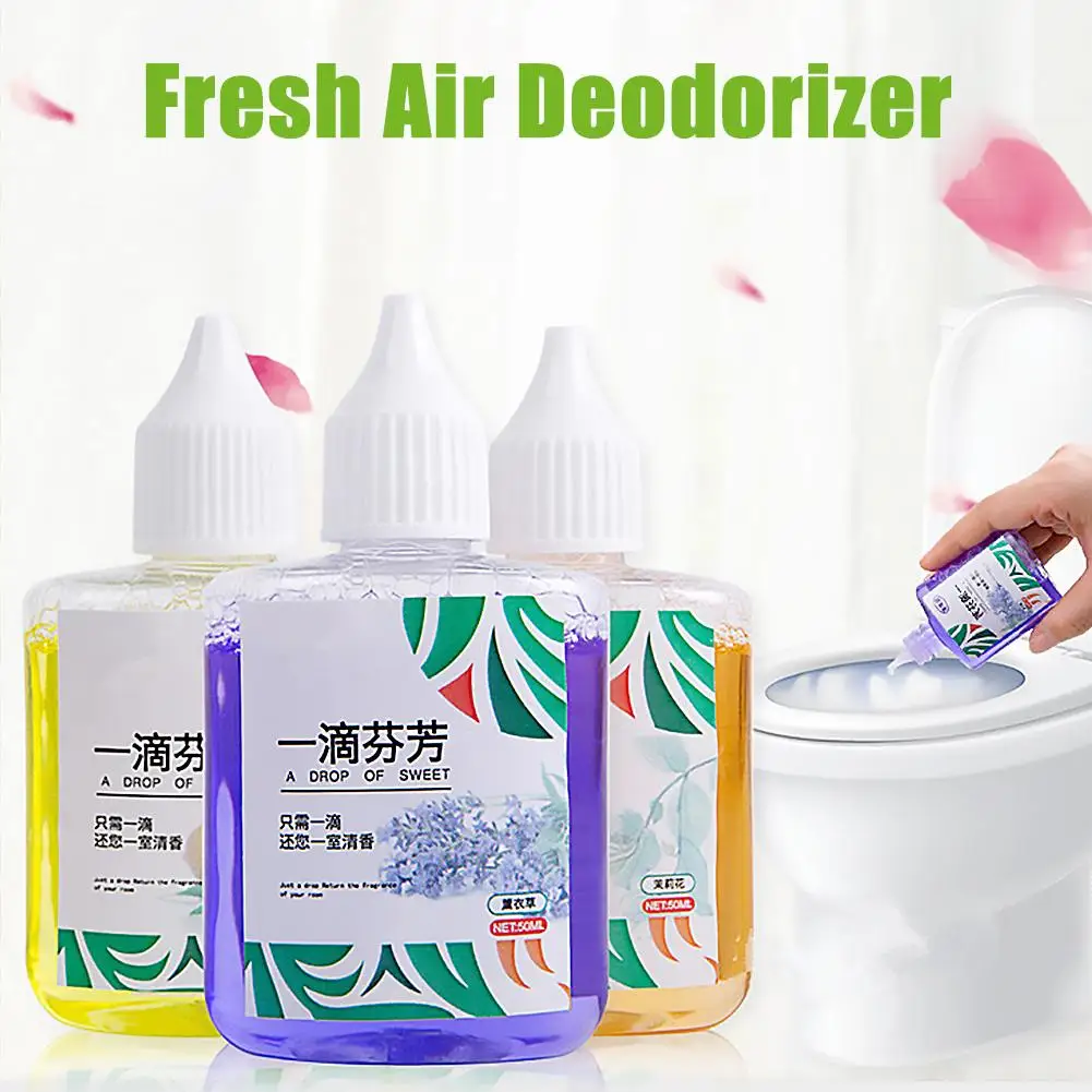 50ML A Drop of Fragrance Air Freshener Long-lasting Deodorizer for Bathroom Toilet Odor Eliminator Household Freshness Detergent