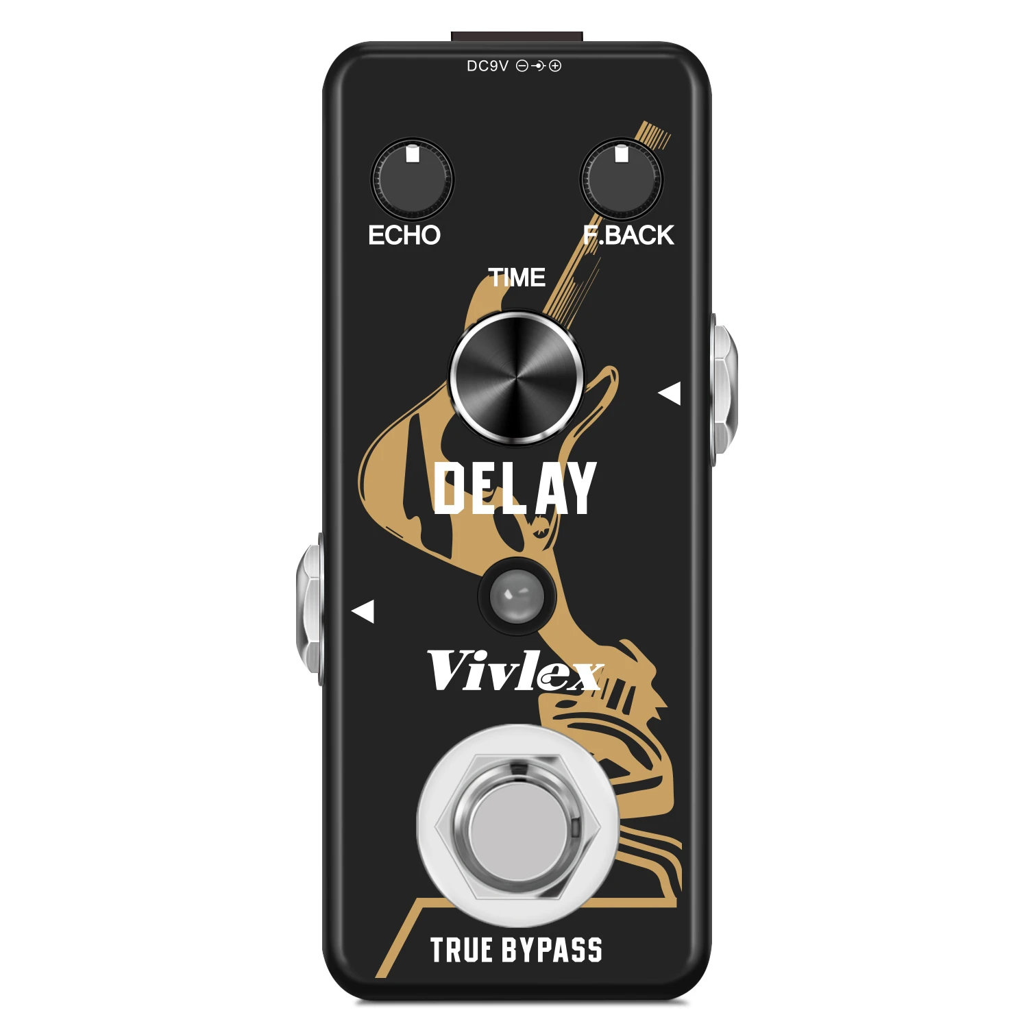 

VIVLEX Guitar Delay Pedal Full Analog Delay Effect Pedal Vintage Echo True Bypass for Pedalboard Electric Guitar Bass
