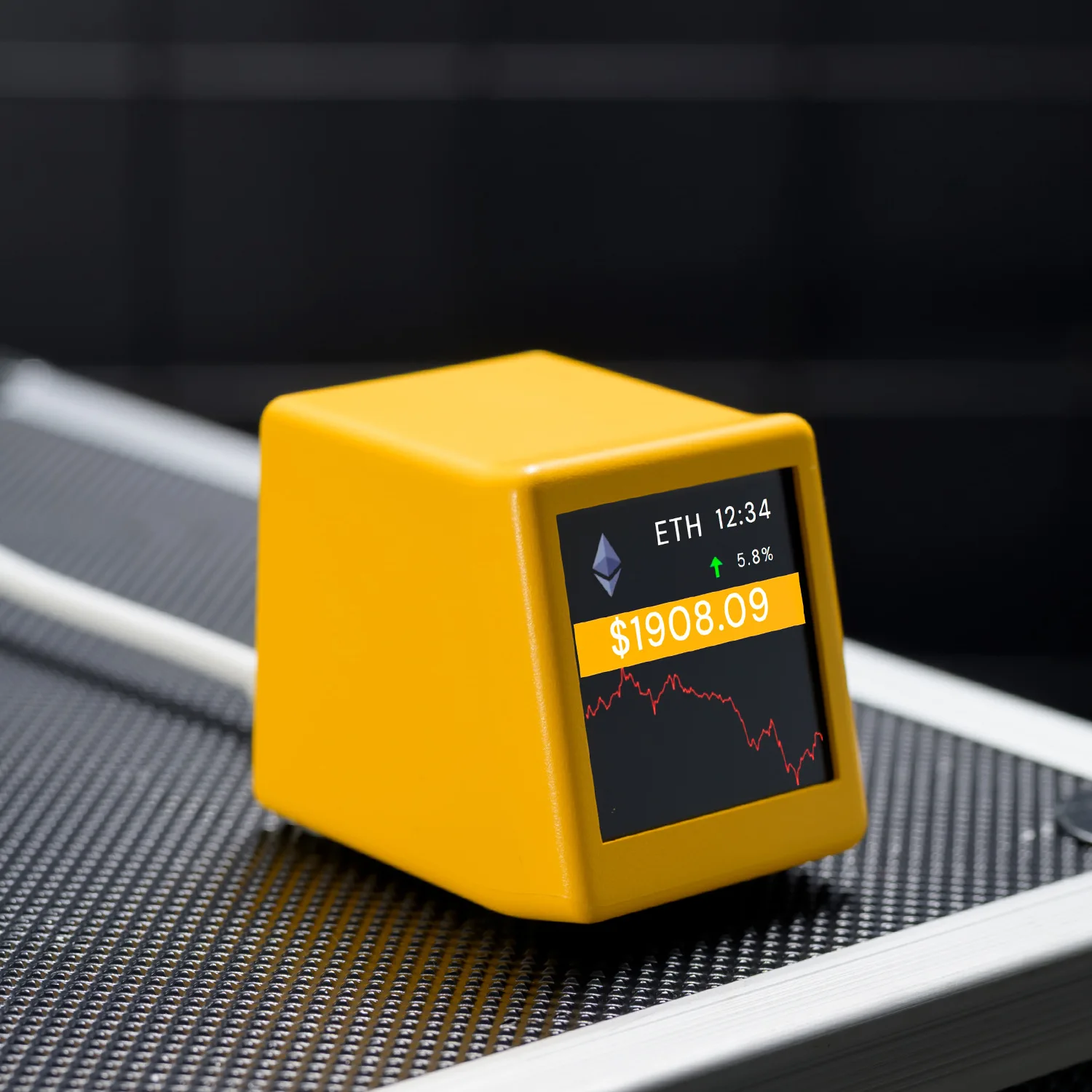 BitCoin Stock Price Display Tracker Ticker Cryptocurrency in Real Time On Desktop Gadget BTC ETH DOGE Weather Clock