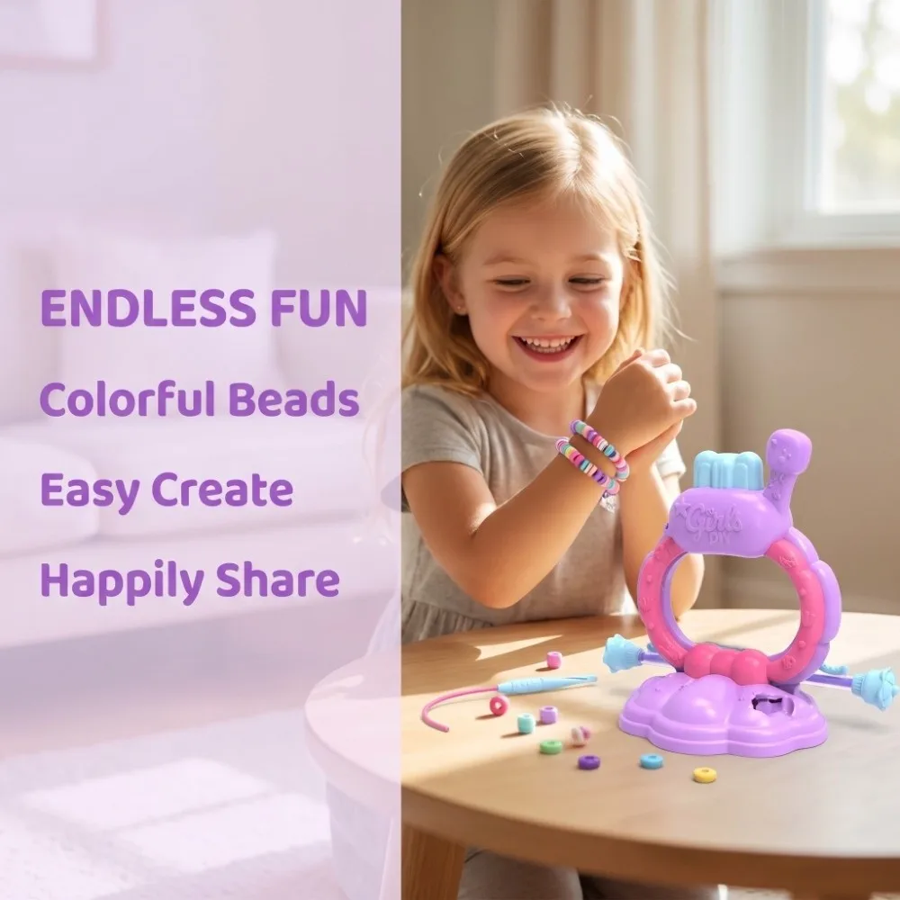 1Set Handmade Bracelet Making Kit Colorful Beads DIY DIY Bracelet Weaving Machine Funny Convenient Jewelry Making Machine