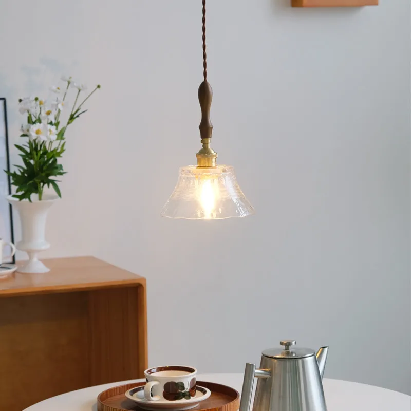 Japanese Glass Pendant Light Fixture Loft Vintage Lamp Kitchen Dining Room Hanging Lamps For Ceiling Home Decoration Lighting