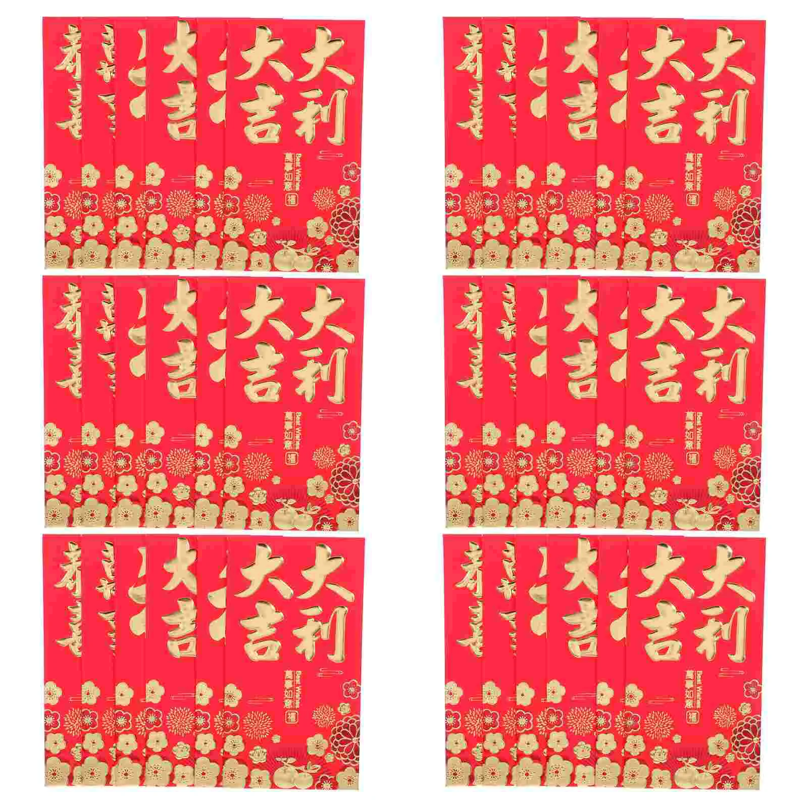 

36 Pcs Chinese New Year Red Envelope Lunar Envelopes Three-dimensional for The of Snake Paper