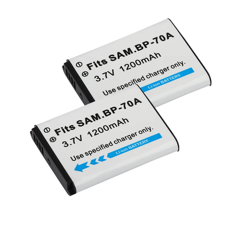 بطارية 1200 مللي أمبير BP-70A BP 70A لأجهزة سامسونج AQ100، ES65، ES67، ES70، ES71، ES73، ES74 EA-BP70A IA-BP70A بطارية ليثيوم أيون