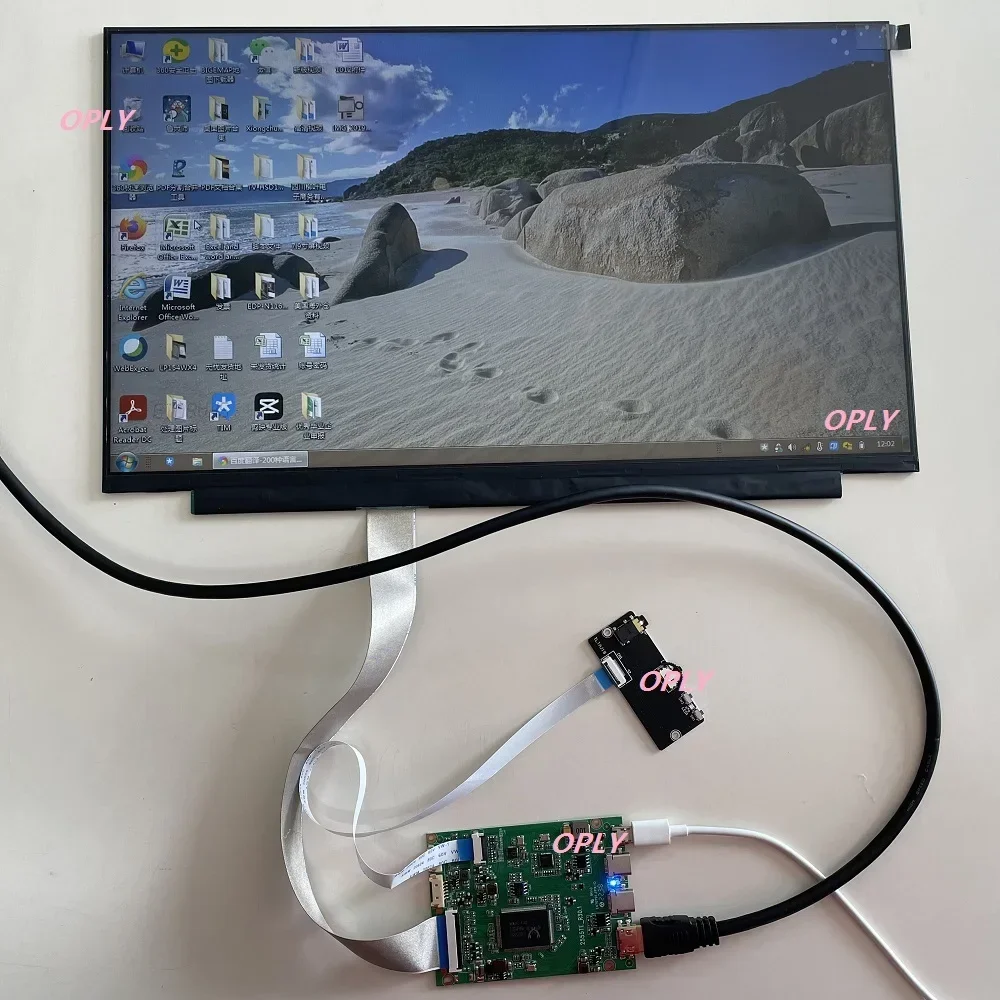 

New 15.6" 1920X1080 Screen LCD panel IPS + EDP controller board Type-C USB mini HDMI-compatible For PC PS X360 Laptop raspberry