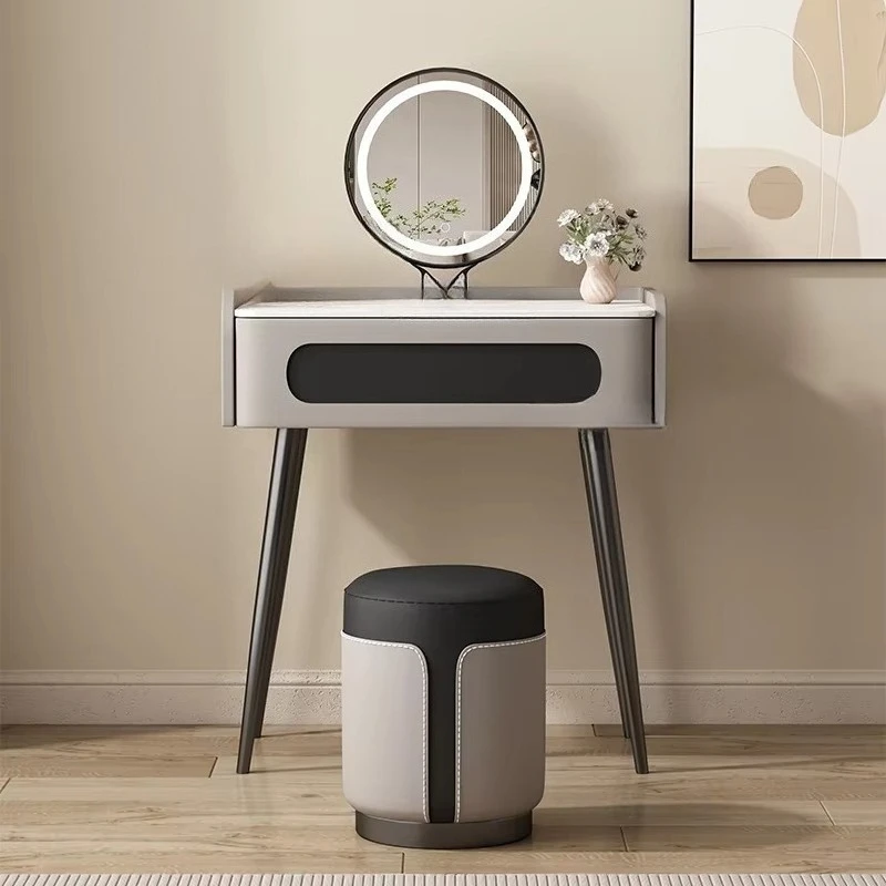 Light luxury solid wood mini dressing table, simple modern bedroom dressing table