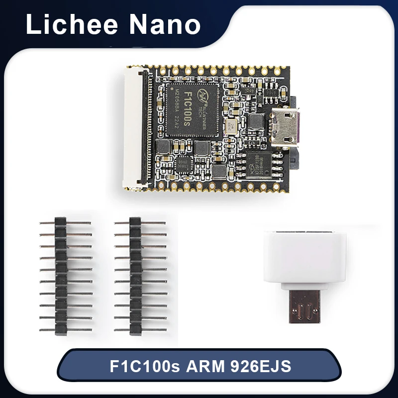 

Lichee Nano with16M Flash Linux Version IOT Allwinner F1C100s ARM 926EJS Processor 900NHz -32MB DDR / WiFi Module / 5inch LCD