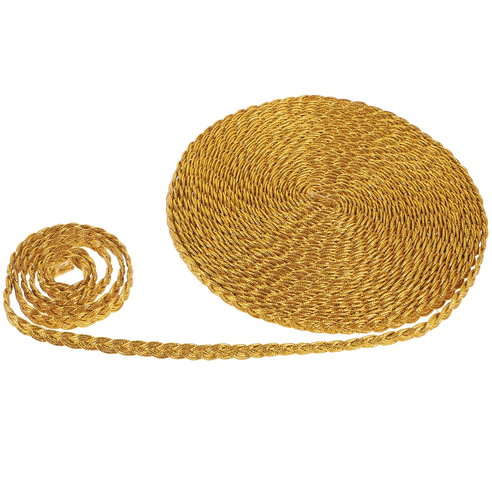 

Golden Lace Trim Braided Fringe Decoration for Sewing Polyester Yarn Fabric Edge Trims Clothes Accessories Curtain Tablecloth