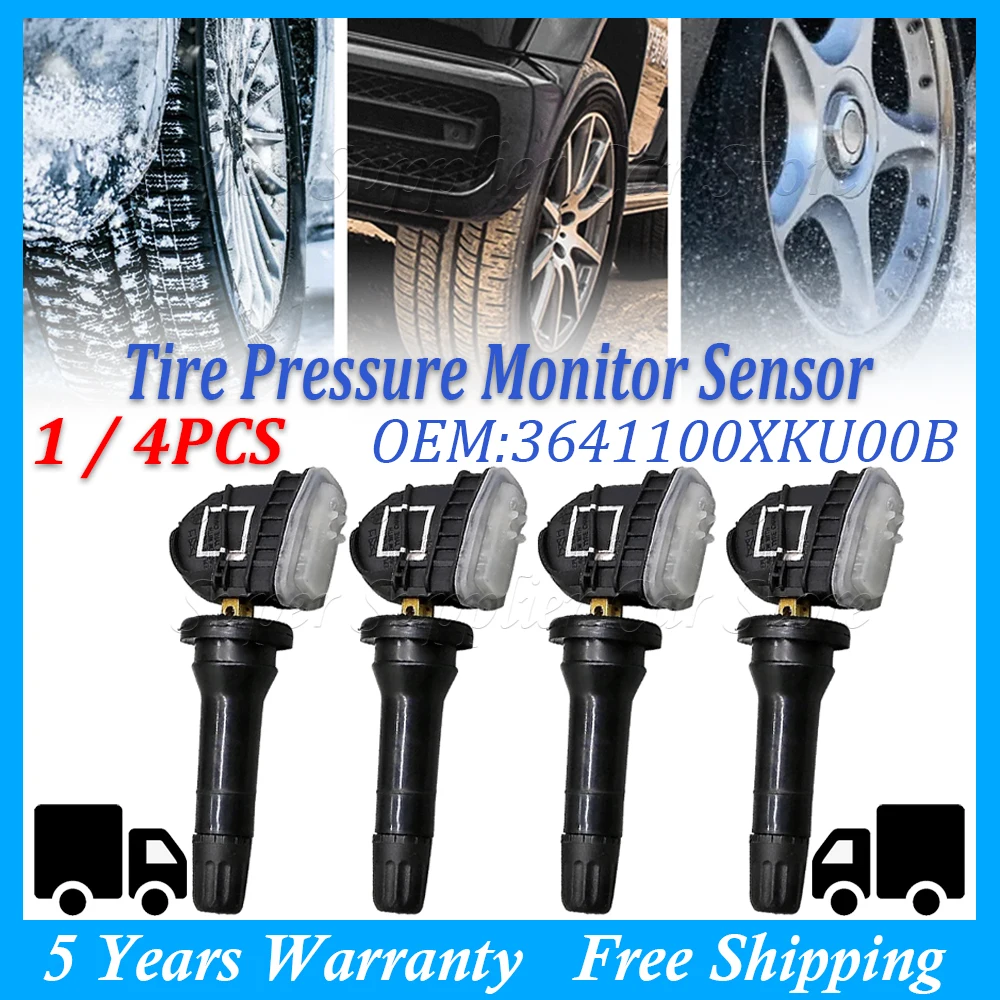 

1/4 шт. 433 МГц TPMS автомобильный датчик системы контроля давления в шинах 3641100XKU00B для Great Wall Tengyi Wingle 5 7 Haval H2 H5 H6 H7 M6