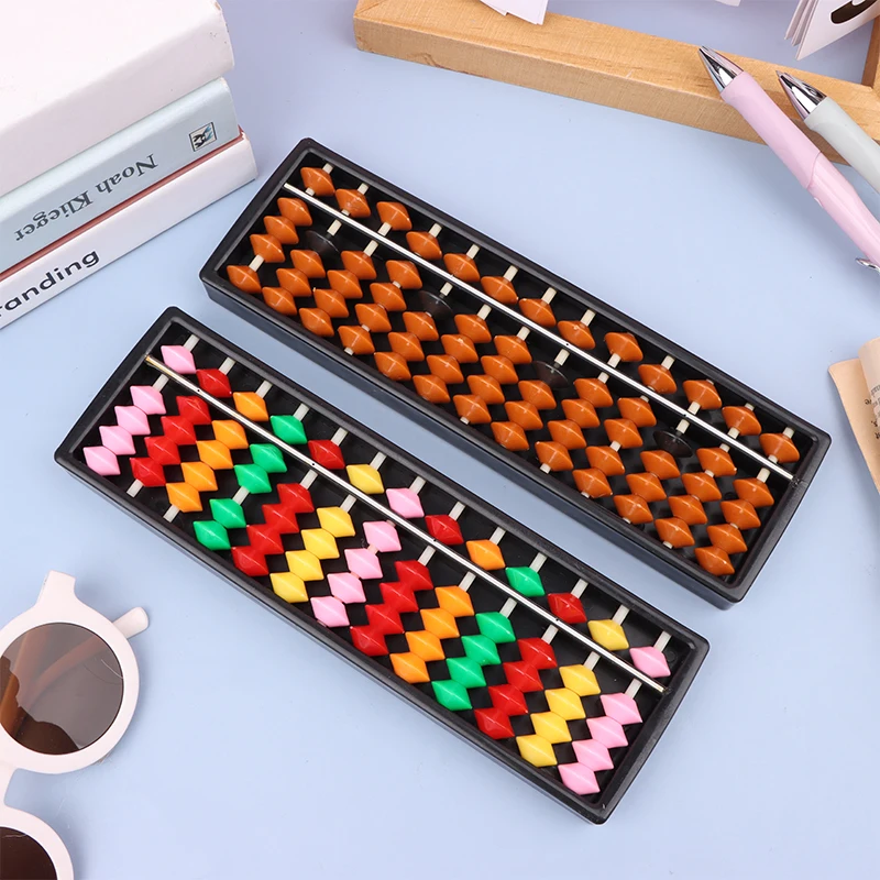 Math Learning Tools For Kids Portable Chinese 13-digit Abacus Arithmetic Soroban Calculator