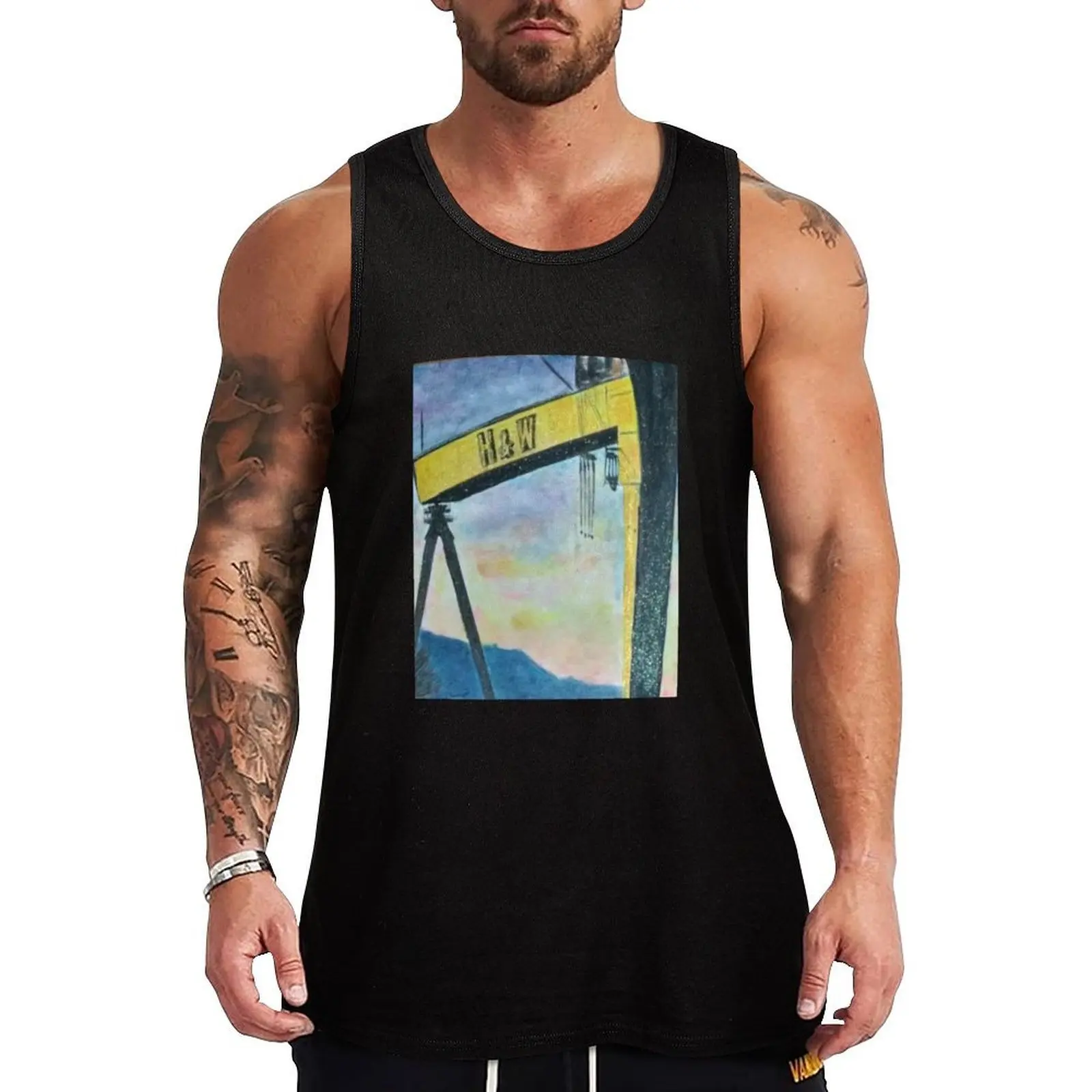 Camiseta sin mangas resistente para trabajo Samson and Goliath, Belfast, camiseta sin mangas para exteriores