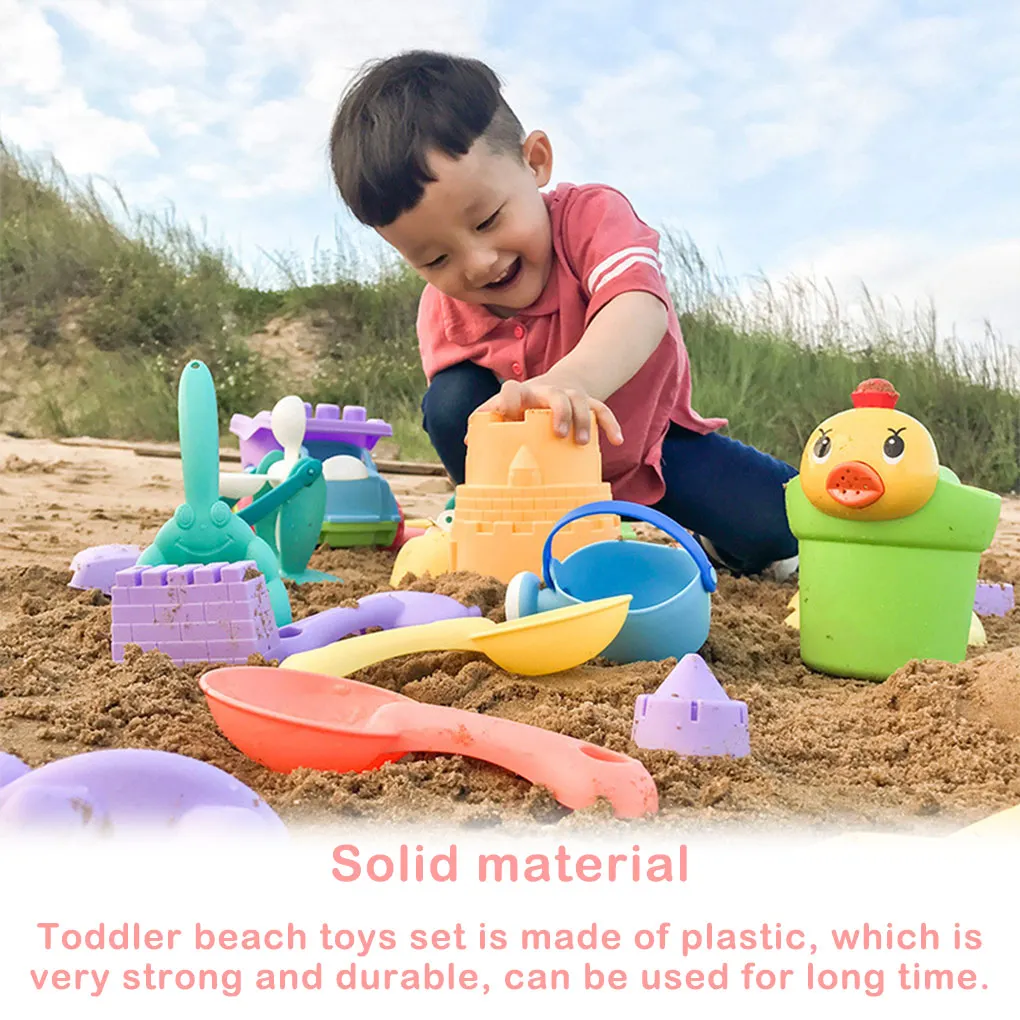 11Pcs Set Toddler Beach Toys Children Sand Game Accessories Color Random