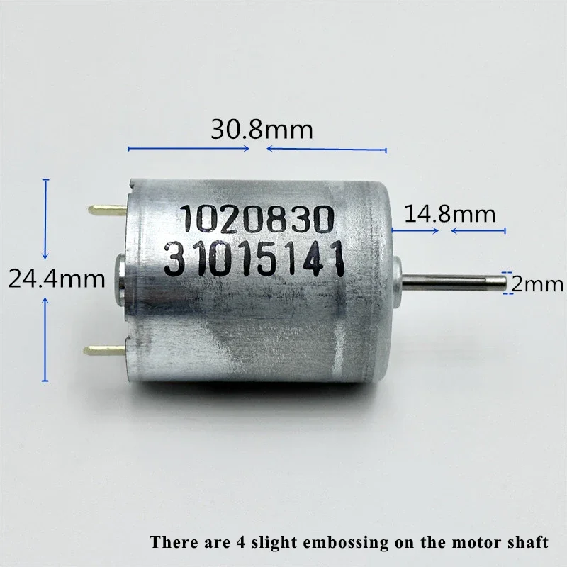 JOHNSON 1020830 RF-370CB Mini 370 Motor DC 12V 18V 24V 5350RPM Micro 24mm Round Electric Motor DIY Car Air Conditioner Parts