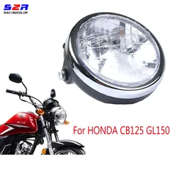 S2R Headlights Classic Round Moto Headlight Headlamp for HONDA CB125 GL150 CB 125 GL 150 Motorcycle Parts Front Light Lightings