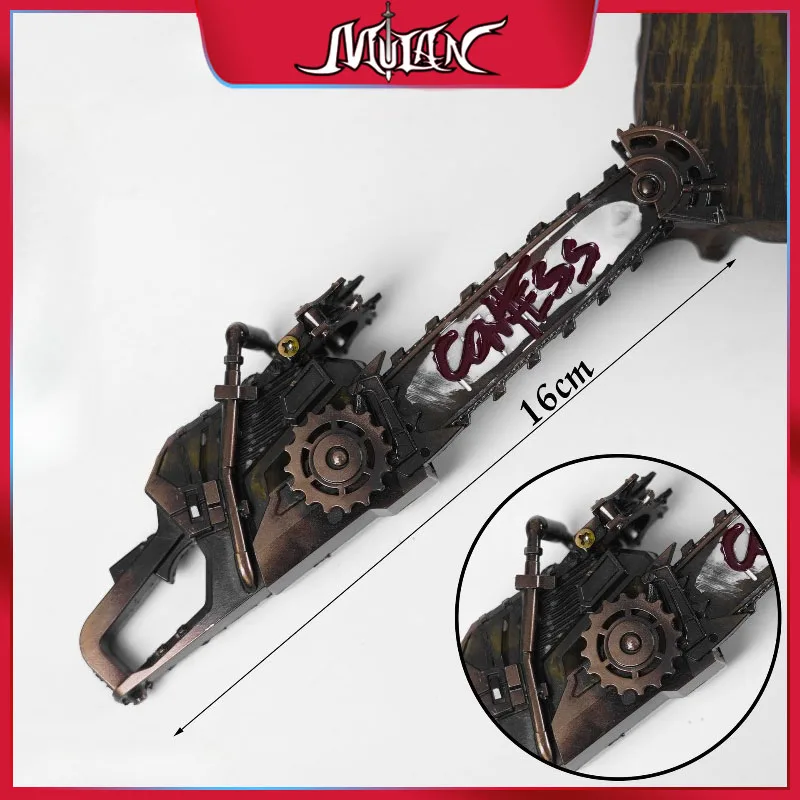 16 CM Delta Force Chinese Game Peripherals Chainsaw Metal Craft Weapons Model Collectible Desk Ornaments Creative Gift Boy Toy