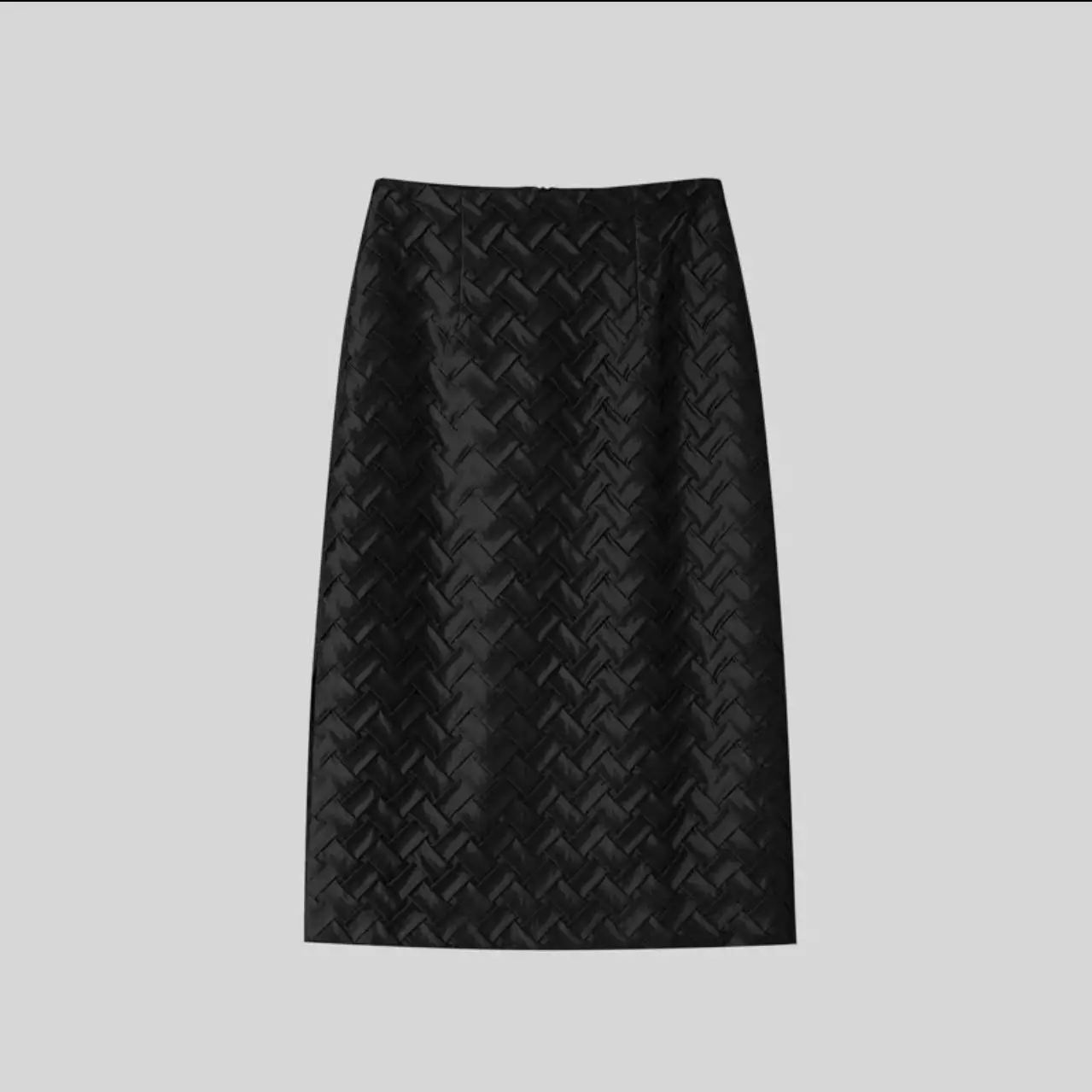

High Waist Medium Length Weave Heavy f Skirt Slimming Design Commute Sle Polyester Fiber Gathered A-Line Skirt