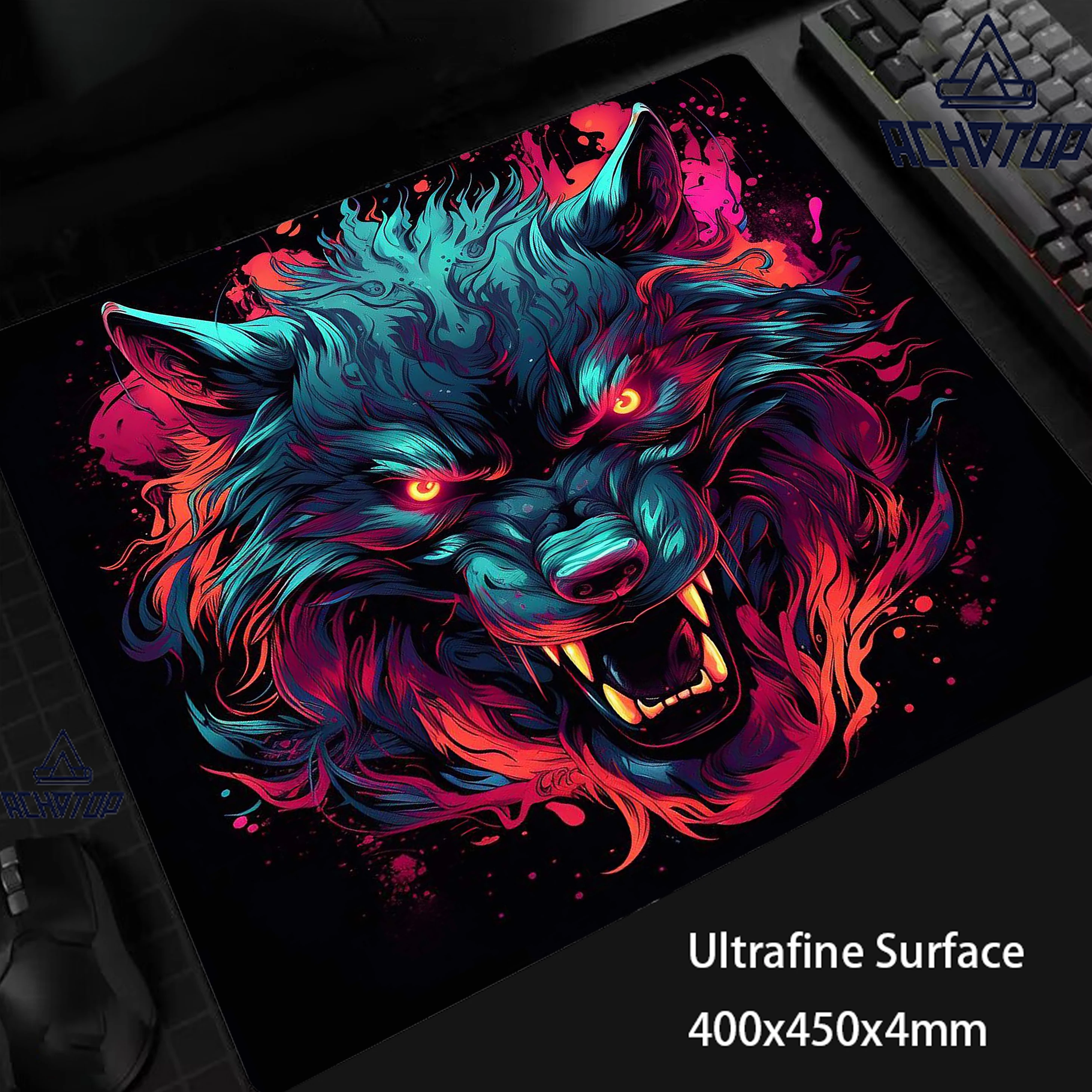 45x40CM Cute Anime Oni Ultrafine Surface Mouse Pad E-Sports Gaming Mousepad Premium Computer Mouse Mat Gamer Speed Keyboard Mat