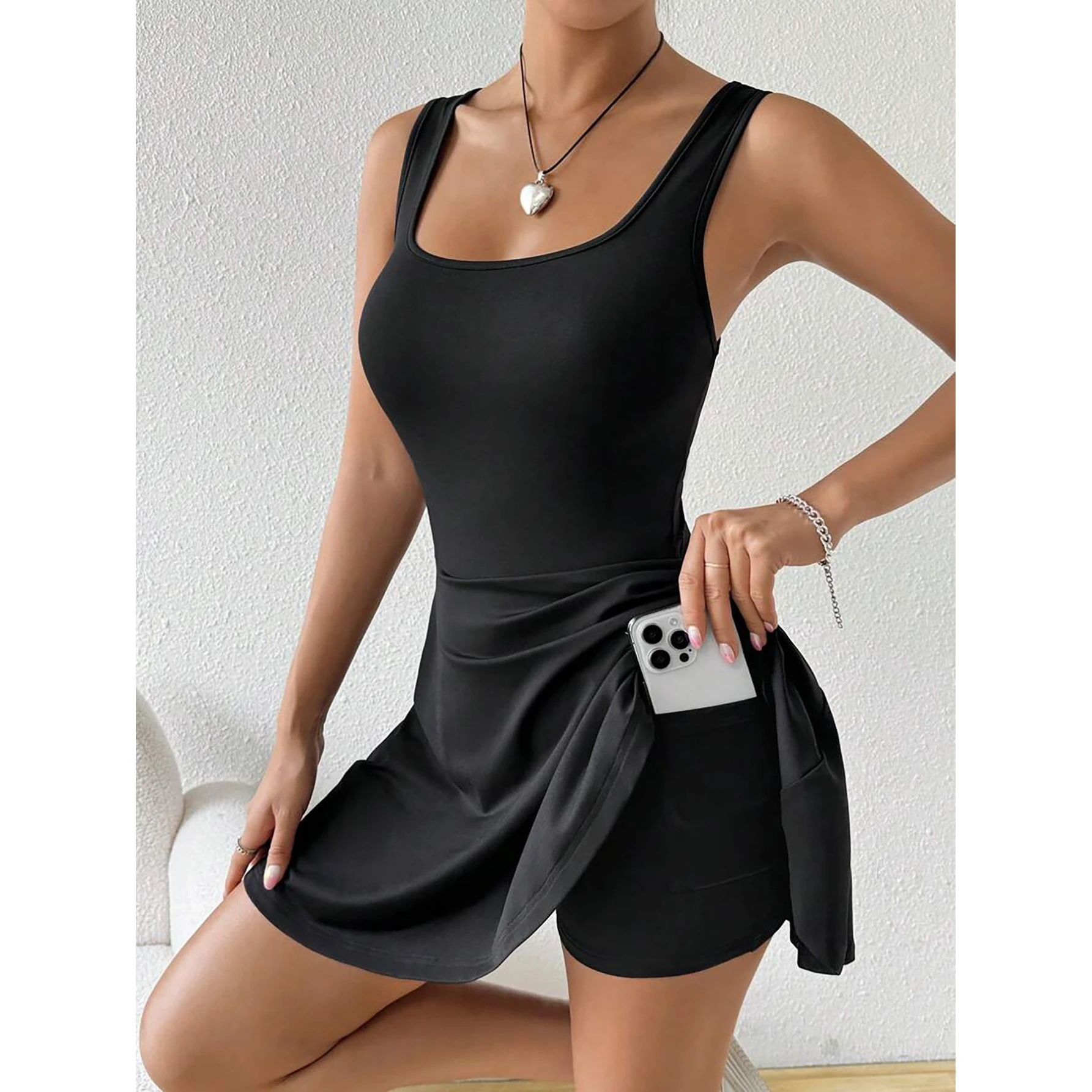 Summer Clothing Wraps - Elegante Vestido de Cintura Alta de