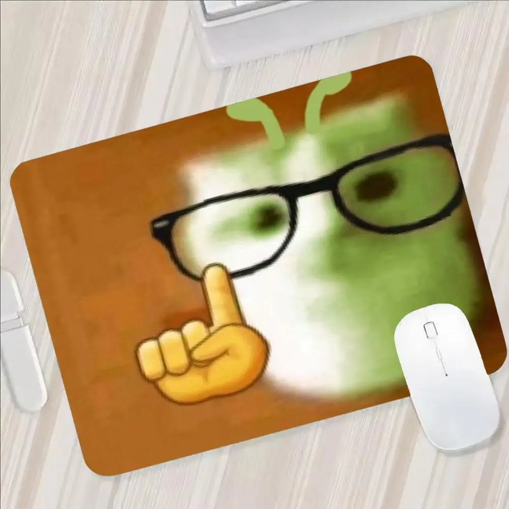 Alien-Katzen-Meme-Mauspad - Ausgefallene Rutschfeste Farbige Kante Tragbare Matte für Laptop, Büro & Gaming Kawaii Katzen-Schreibtischunterlage – Detail 12