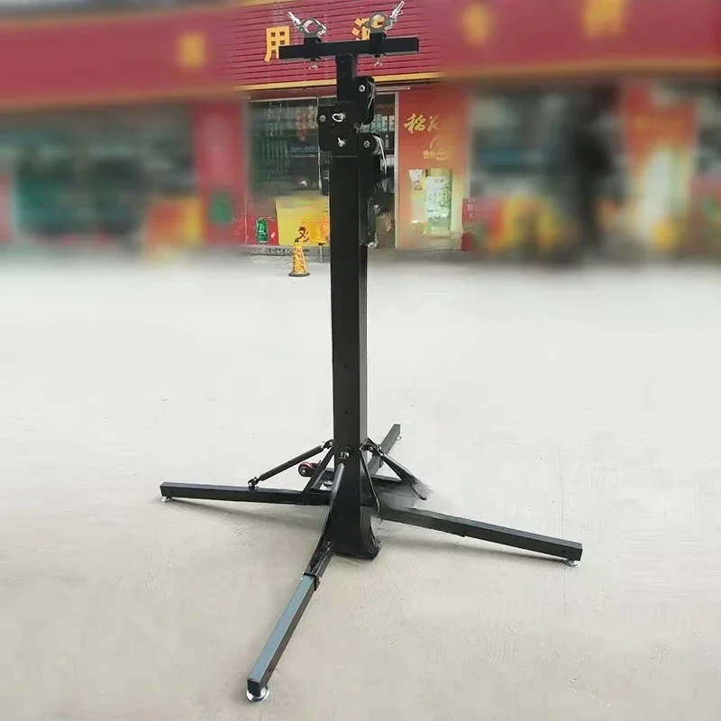 Outdoor heavy lifting tower truss lighting bracket/crank 6 meters 7 wheels telescopic