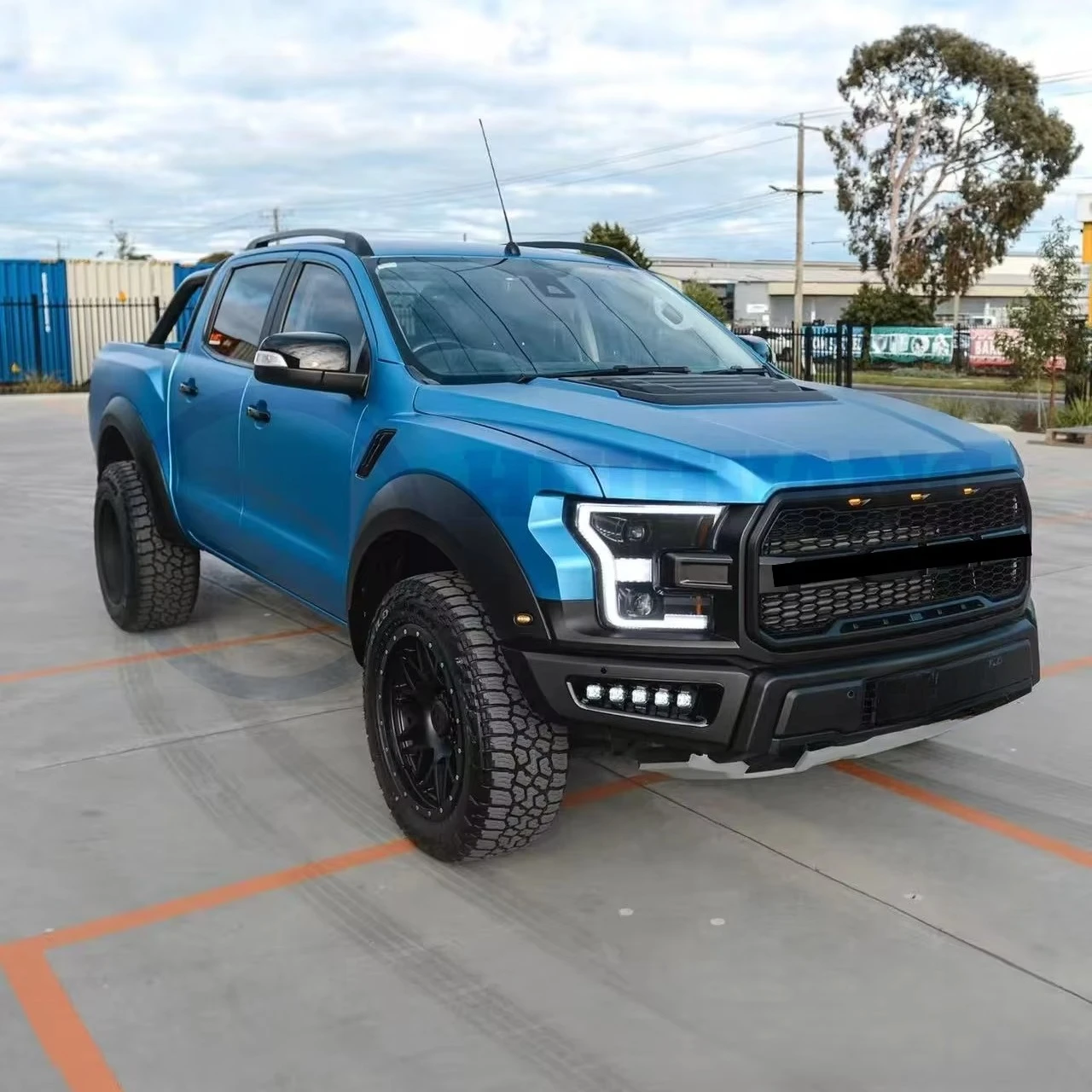 Perfect Fitment Automobile Car Accessories Facelift Body Kit Include Bumper for Ranger T6 T7 T8 Upgrade F150 raptor