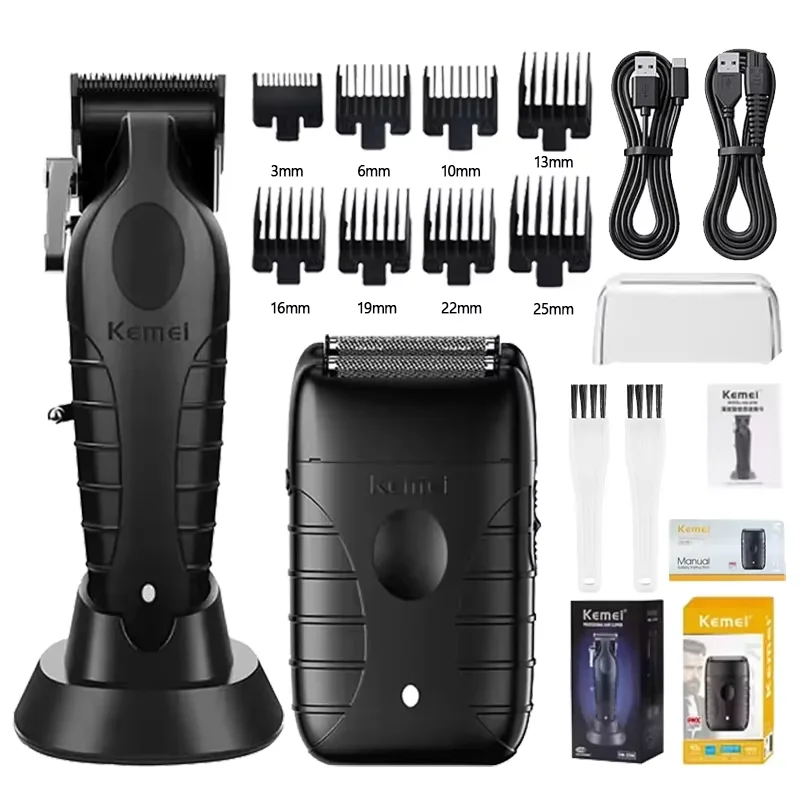 

Kemei KM-2296 KM-2299 KM-T95 Профессиональный комплект машинки для стрижки волос или бритва с лезвиями Мужская машина для стрижки волос Мужской триммер
