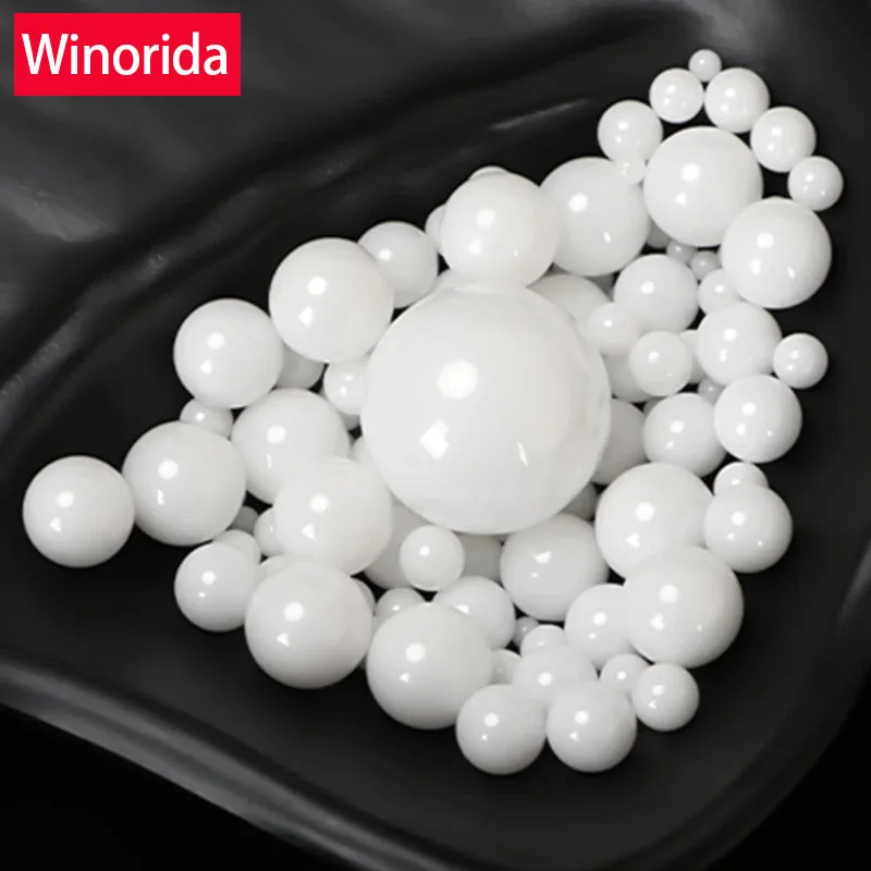 ZrO2 Ceramic Bearing Ball Diameter 1.588mm-15.875mm Zirconia Ball High-precision Wear-resistant Insulation Bead