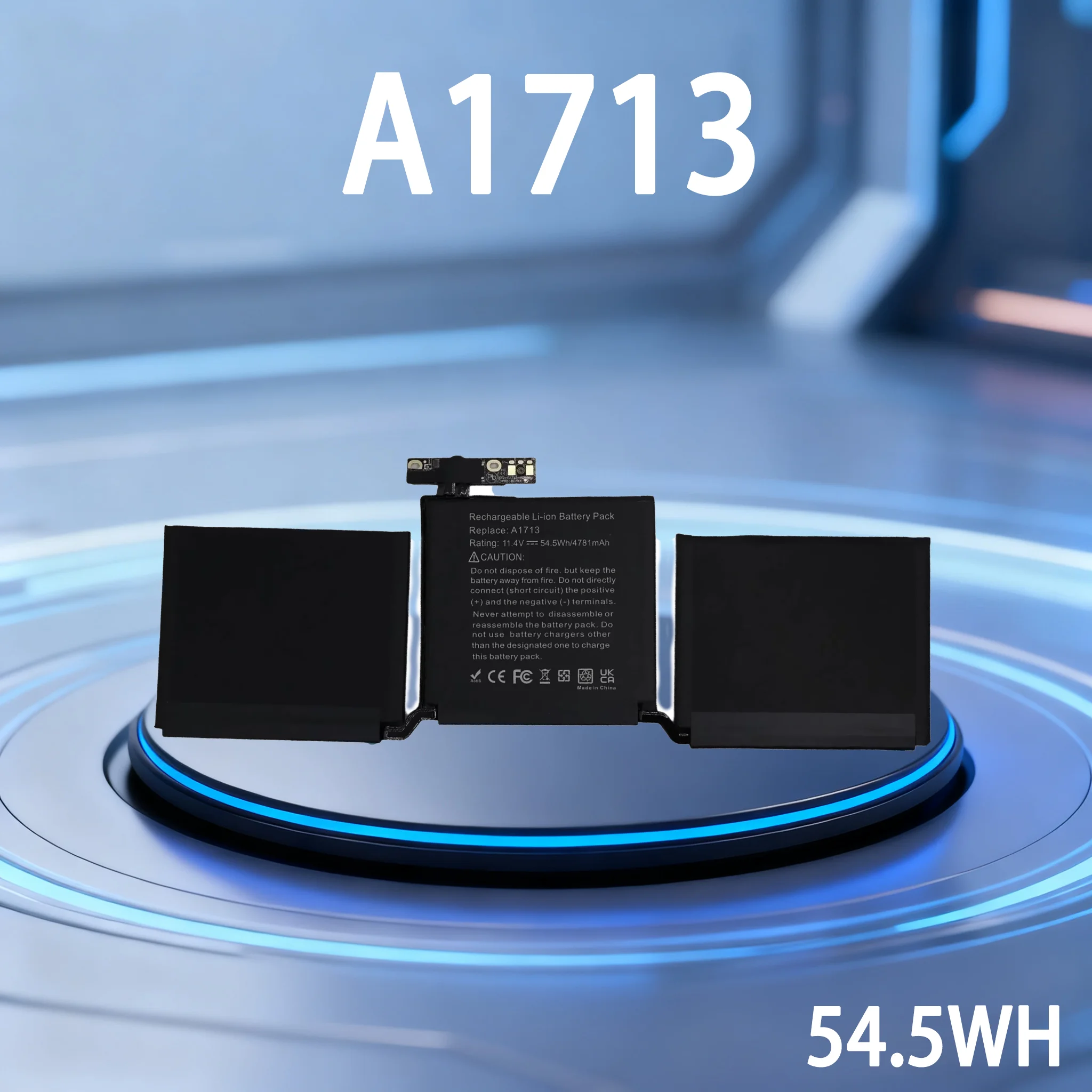 

Аккумулятор AUSSY A1713 54,5 Втч для Apple MacBook Pro 13 дюймов A1708 2016 2017 EMC 2978 3164 020-00946 MLL42LL + гарантия 24 месяца