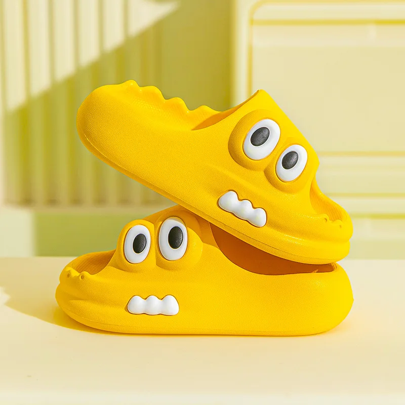 Kids Slippers Boys Girls Soft Bottom Slippers Babies Home Shoes Cartoon Pattern Children Indoor Non-slip Anti-odor Drag Footwear