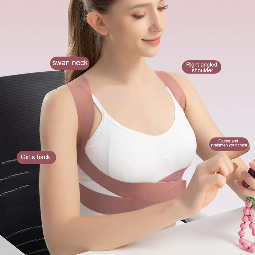 1PCS Posture Corrector for Women Men, Back Brace, Shoulder Brace for Mid Upper Spine Support,Neck Shoulder Back Pain Relief