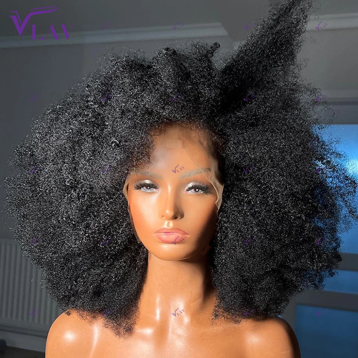 400 Density Afro Kinky Glueless Wigs Human Hair 13×4/13×6 HD Lace Frontal Wigs 360 HD Transparent Lace Wig PrePlucked For Women