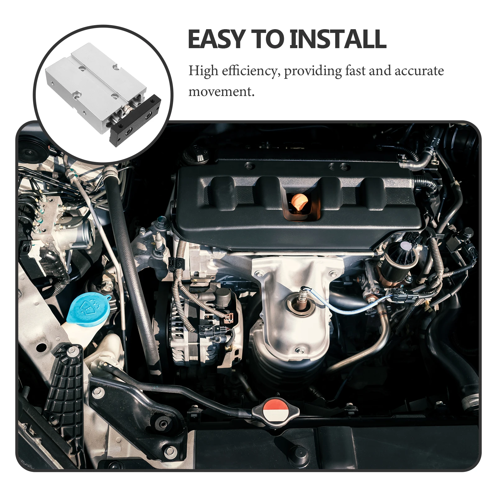 

Dual-Rod Stroke Air Cylinder Pneumatic Replacement For Industrial Automation Small Double Action Pneumatic Component Compact