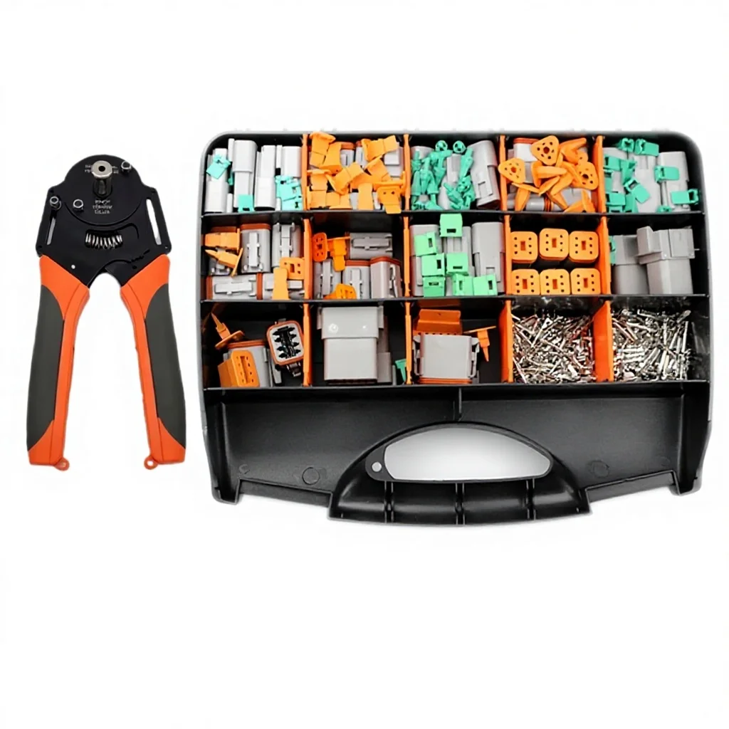 Cross-Border Exclusive DT-SJK Series Automotive Waterproof Connector Set Wire Harness Plug-in Sheath Crimping Pliers
