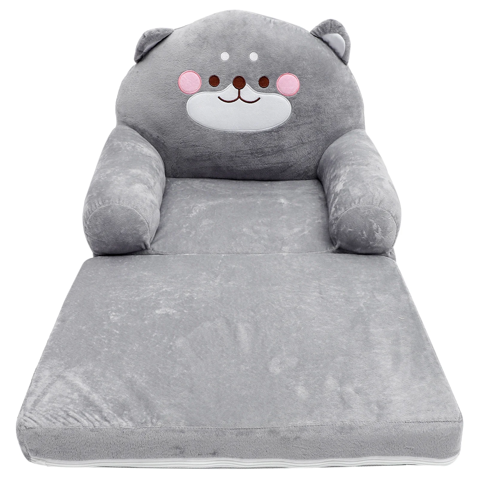 Sofa Children Cozy Chair Child Elephant Folding Sofa Plush Foldable Backrest Chairs Cartoon Armchair for Playroom Bedroom