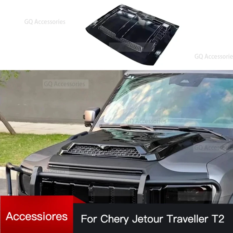 

Car Front Hood for cherry Jetour Traveller T2 2023 2024 Jetour T2 Modified Brabus Kit Engine Hood Fake Air Inlet Original Trim