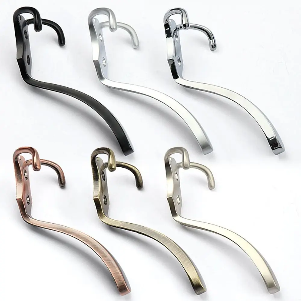 Durable 3 Hooks Coat Hook Wall Mounted Stable Triangular Hooks Zinc Alloy Strong Load-bearing Capacity Robe Clothes Rack Hallway