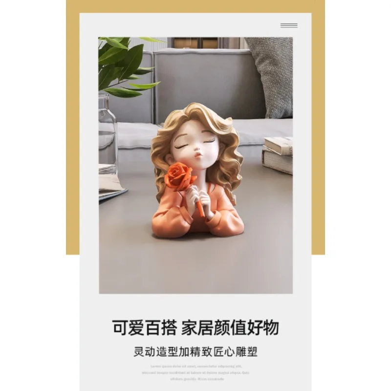 Cute girl desktop ornaments, home office decorations, workstation mood stabilizers, birthday gifts for girlfriends