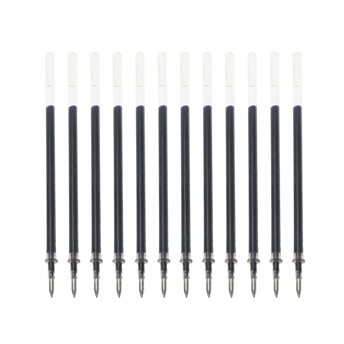 

12Pcs 07Mm Black Gel Pen Refills Free Flowing Ink for Drawing Writing Note Taking Art Projects Gel Pens