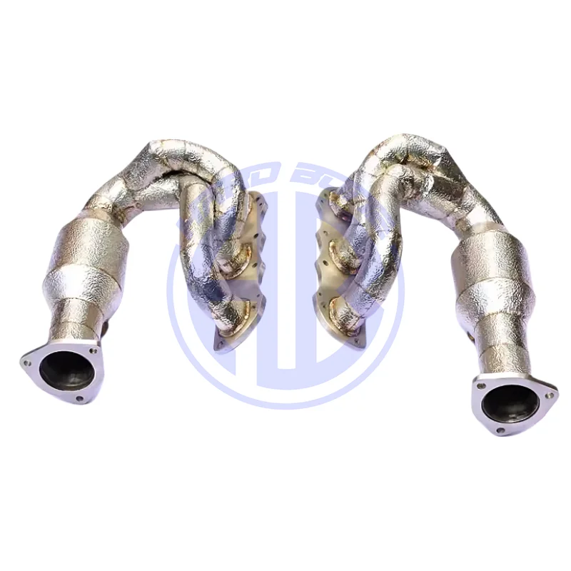 

Выхлопной коллектор из высокопроизводительной стали из нержавеющей стали для Porsche 911 997.2 Turbo S 3,6/3,8 л, выхлопные трубы с прямым коллектором