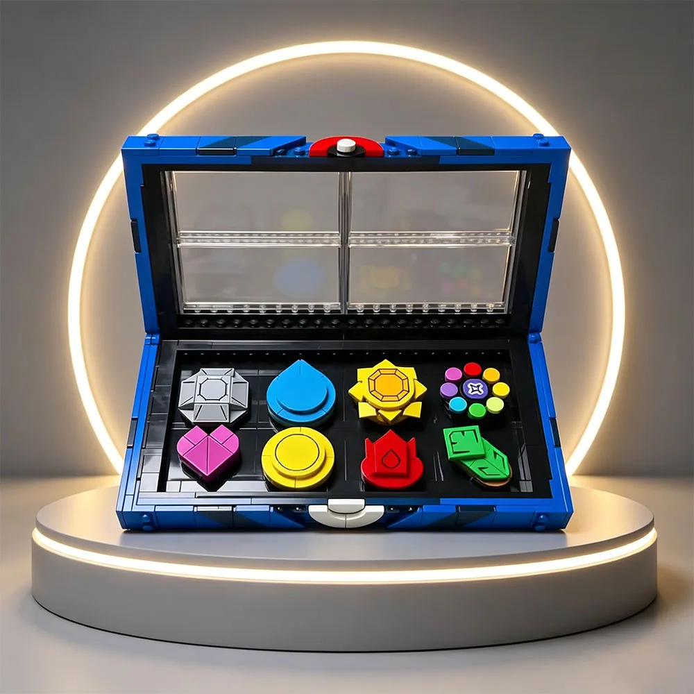 MOC - Kit de Modelo de Película Popular para Regalo, 40892, Insignia de Élfico de la Región de Kanto, Modelo de Construcción, Regalo, Adorno, Regalos para Fiestas y Festivales